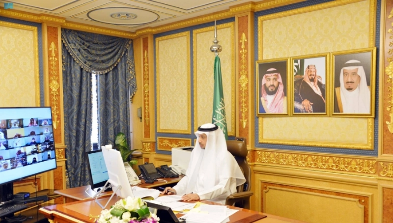 من جلسة الشورى أمس عبر الاتصال المرئي (مكة)