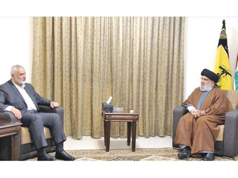 حسن نصرالله وإسماعيل هنية (مكة)