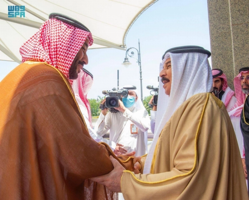 الأمير محمد بن سلمان مستقبلا الملك حمد آل خليفة