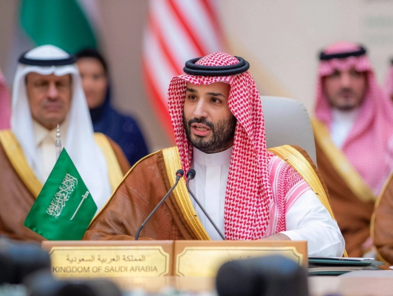 الأمير محمد بن سلمان خلال ترؤسه قمة جدة (مكة)