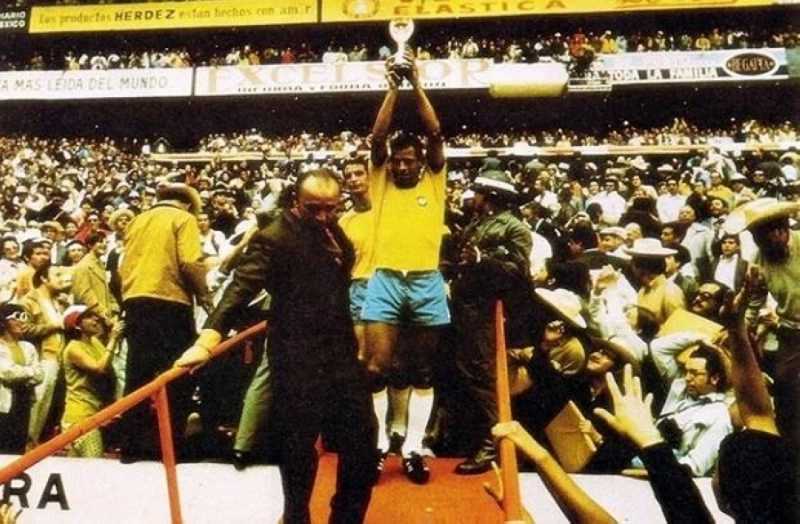 البرازيل خلال تتويجها بكأس العالم 1970