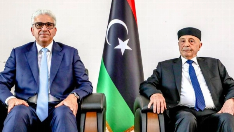 عقيلة صالح وفتحي باشاغا (مكة)