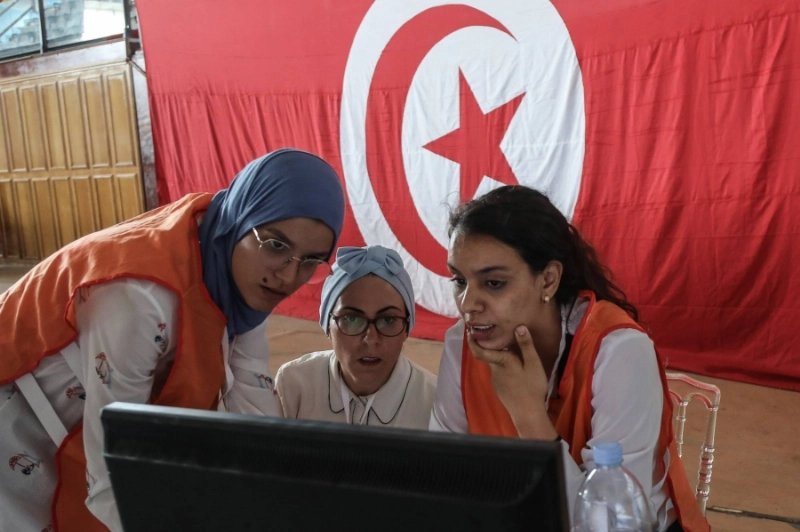 إحدى لجان الاستفتاء