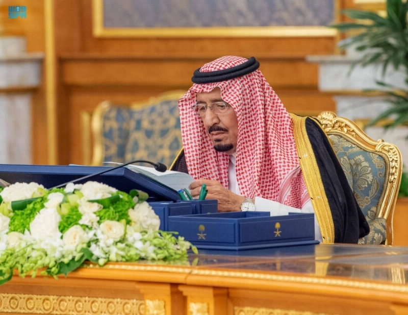 خادم الحرمين لدى ترؤسه جلسة المجلس