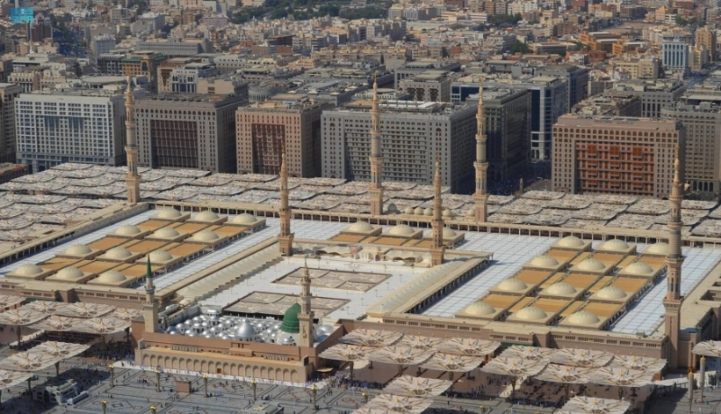 لقطة عامة للقباب المتحركة (مكة)