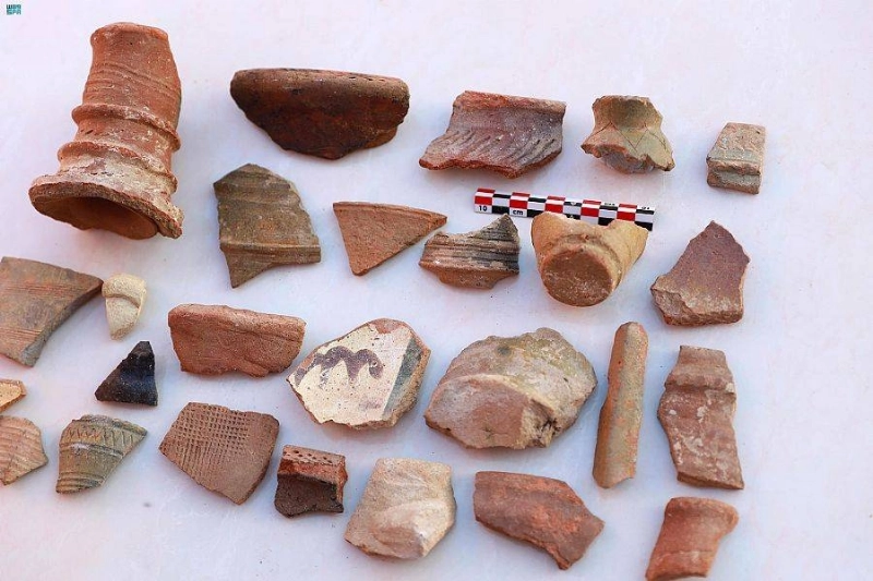 مجموعة من القطع الأثرية المكتشفة (مكة)