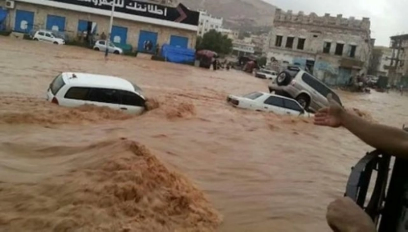 جانب من سيول صنعاء (مكة)