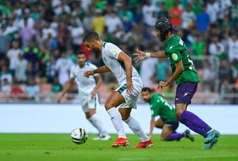 جانب من لقاء الأهلي والخلود (مكة)