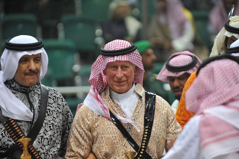 الملك تشارلز لدى مشاركته في مهرجان الجنادرية (مكة)