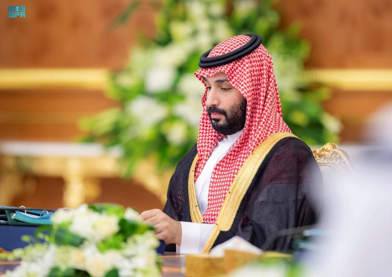 ولي العهد خلال الجلسة