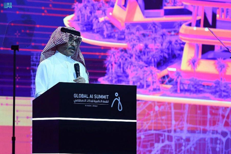 الناصر يتحدث في القمة العالمية للذكاء الاصطناعي