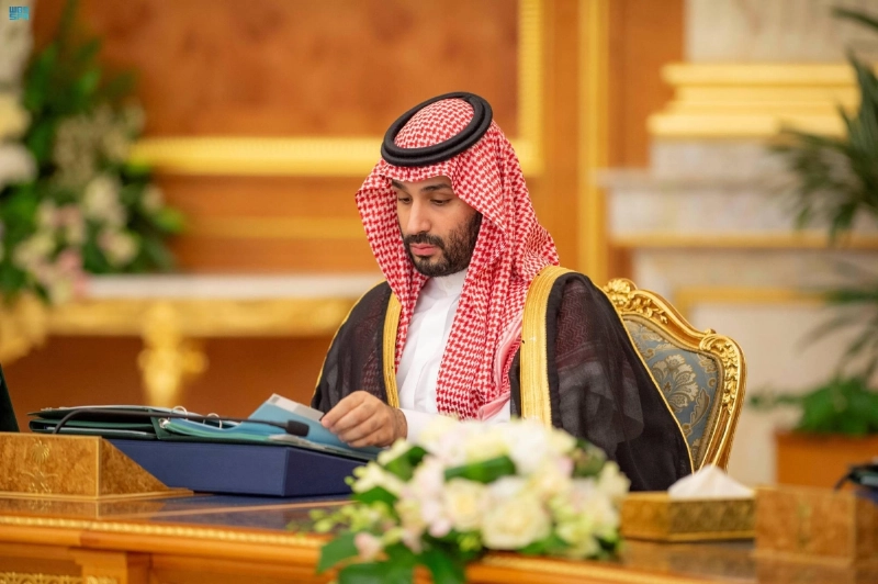 الأمير محمد بن سلمان خلال جلسة مجلس الوزراء (واس)