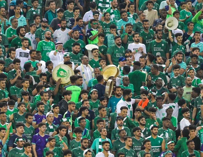 مدرجات الأهلي في لقاء الفريق أمام أحد
