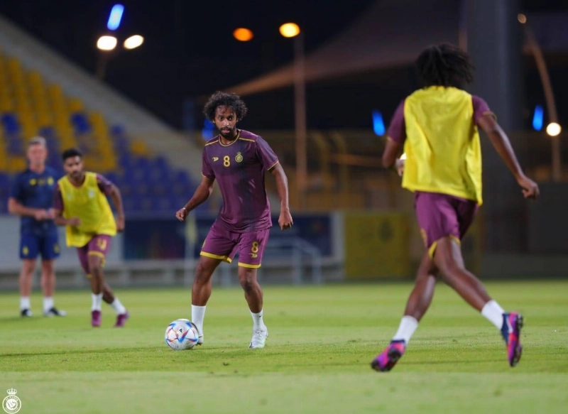 جانب من تدريبات النصر