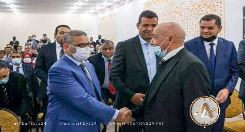 اجتماع عقيلة صالح والمشري (مكة)