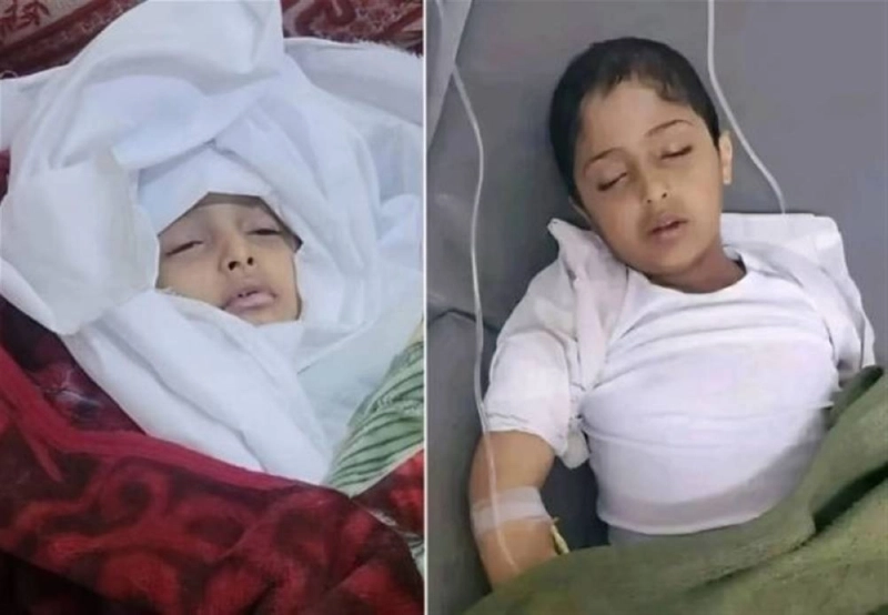 طفلان ضمن ضحايا حقنة الموت الحوثية (مكة)
