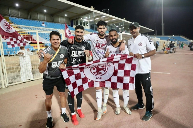 فرحة لاعبي الفيصلي