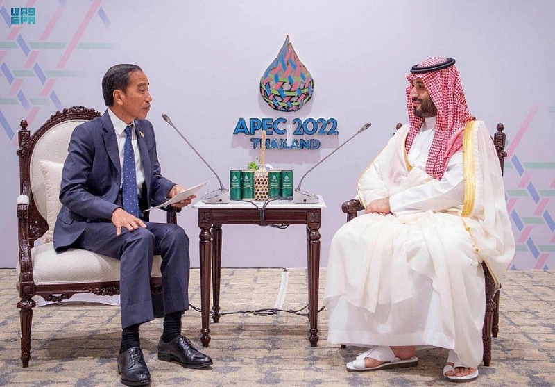 ولي العهد يبحث الموضوعات مع رئيس إندونيسيا