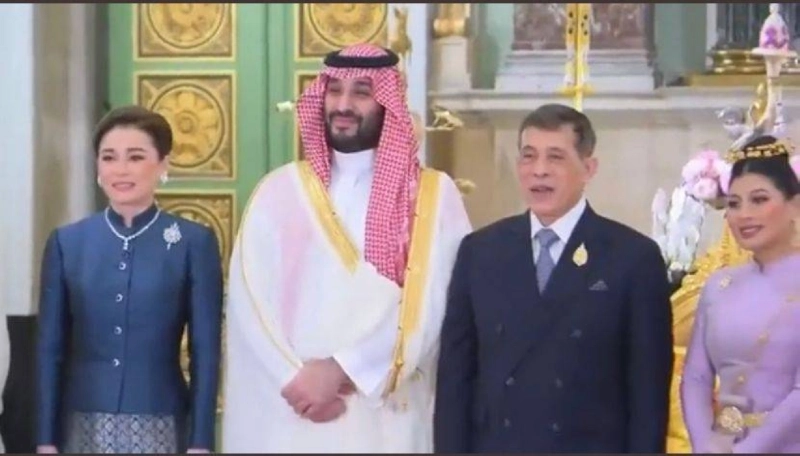 الأمير محمد بن سلمان خلال لقائه ملك تايلاند (واس)