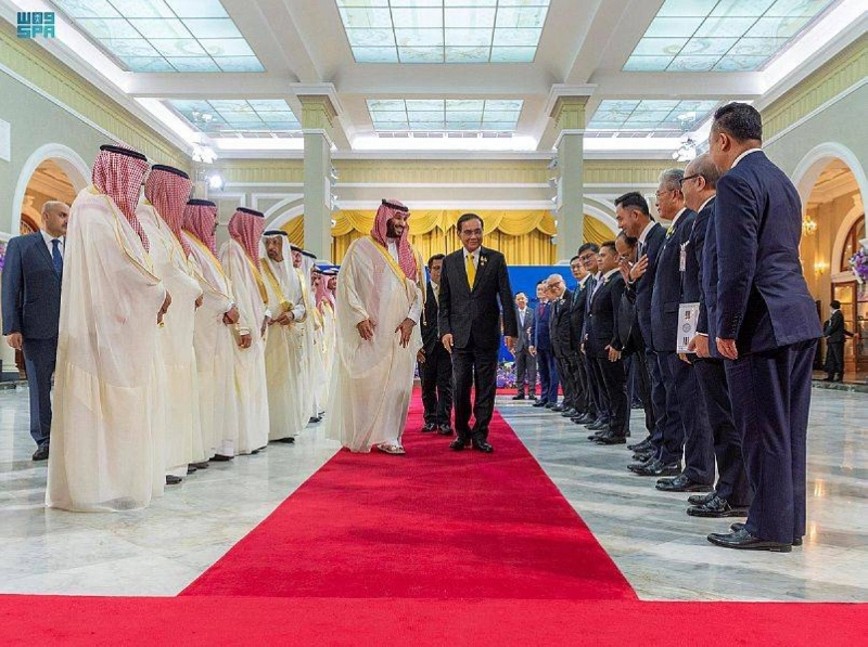 الأمير محمد بن سلمان ورئيس وزراء تايلاند