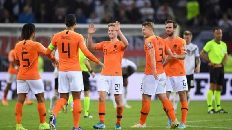 بعض لاعبي المنتخب الهولندي