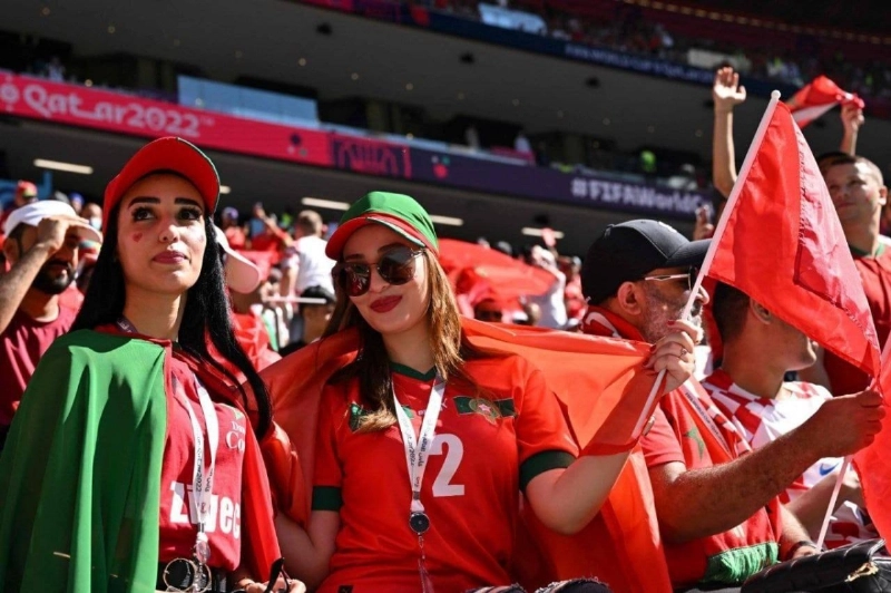 مشجعات المنتخب المغربي
