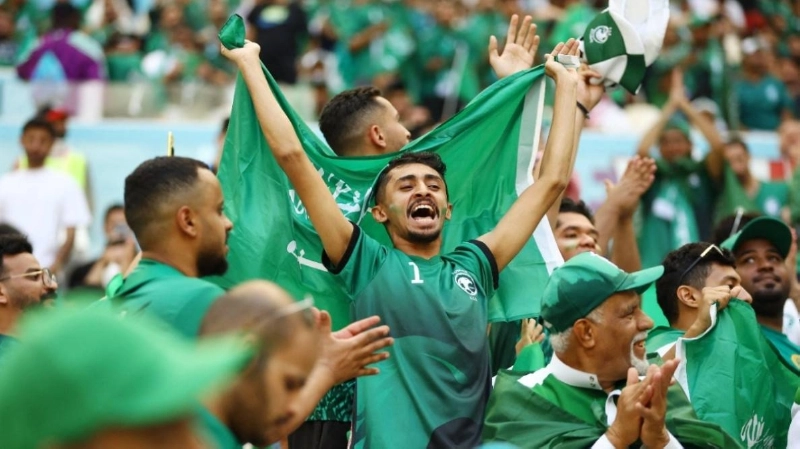 الجماهير السعودية ساندت الأخضر في المونديال
