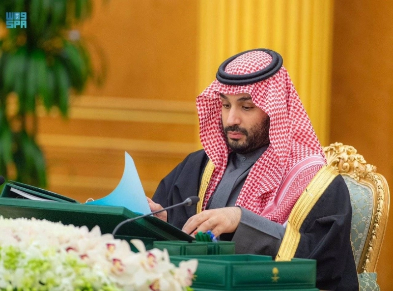 الأمير محمد بن سلمان خلال جلسة مجلس الوزراء