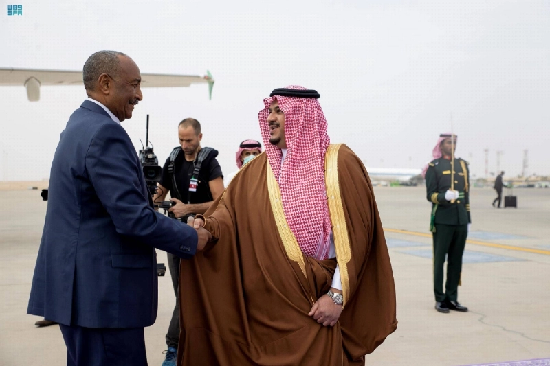 عبدالفتاح البرهان لدى وصوله