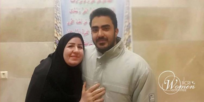 مجيد رضا مع والدته قبل إعدامه (مكة)