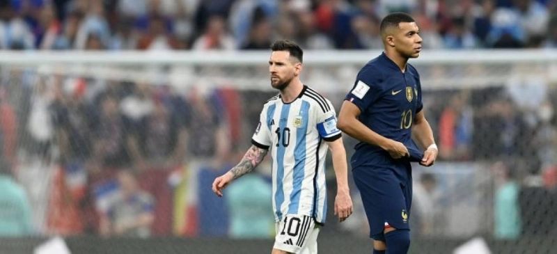 مبابي وميسي في نهائي المونديال