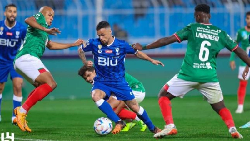 من مباراة الهلال والاتفاق