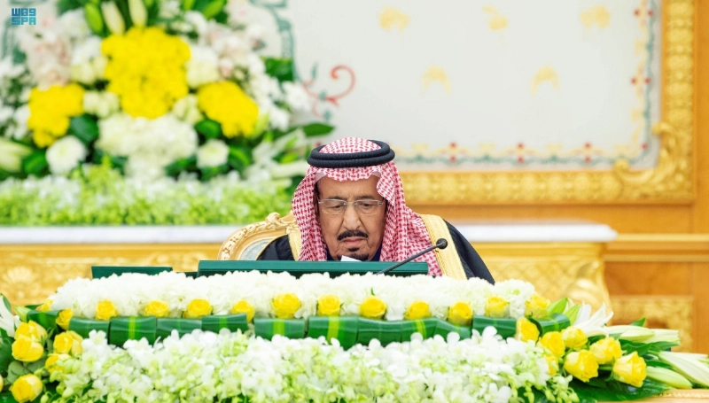 الملك سلمان مترئسا جلسة مجلس الوزراء