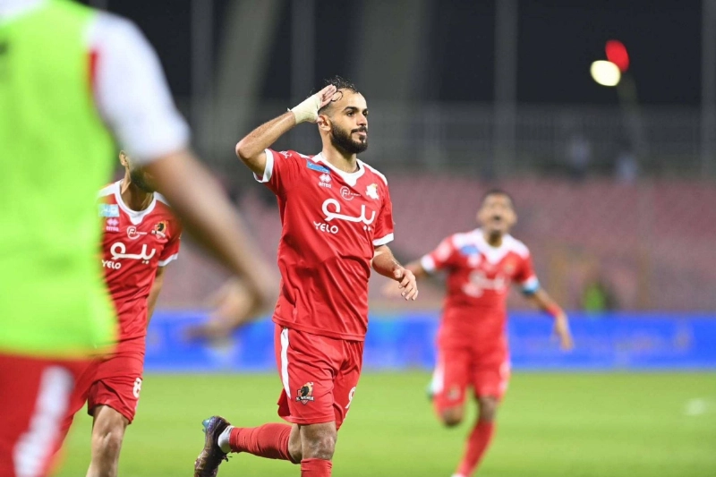 هزاع الغامدي بعد هدفه في الشباب
