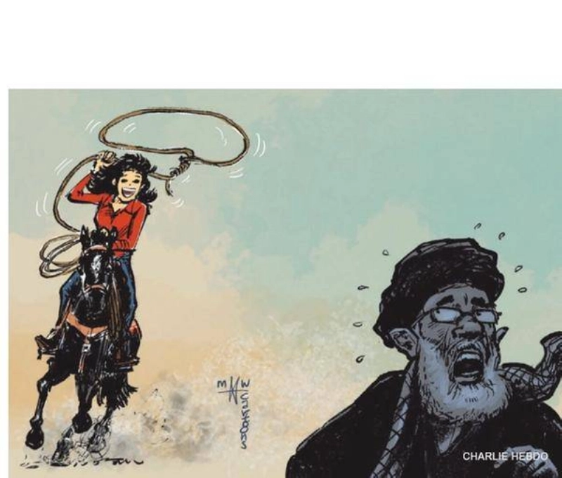 أحد الرسومات المنشورة في المجلة الفرنسية