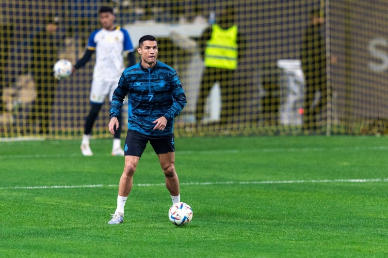 رونالدو في تدريبات النصر