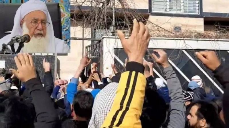 مظاهرات البلوش احتجاجا على احتجاز رجل دين سني