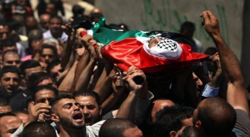 تشييع جثمان أحد شهداء فلسطين (مكة)