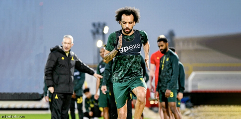 فابيو خلال تدريبات الخليج