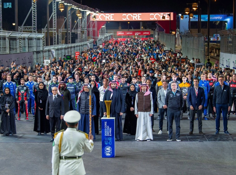 الأمير محمد بن سلمان خلال مراسم عزف السلام الملكي (واس)