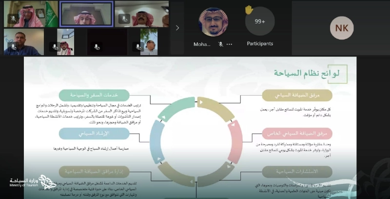 الوزير خلال لقائه الشهري