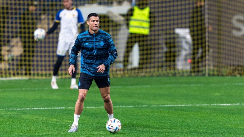 رونالدو في تدريبات النصر