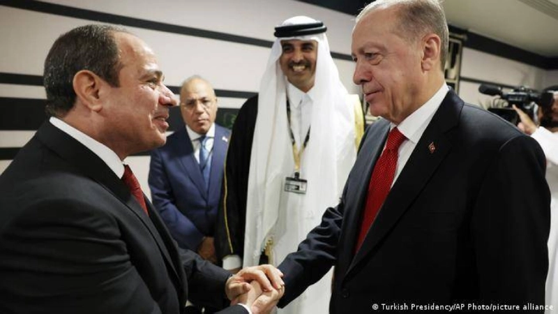 لقاء إردوغان والسيسي الأخير في قطر (مكة)