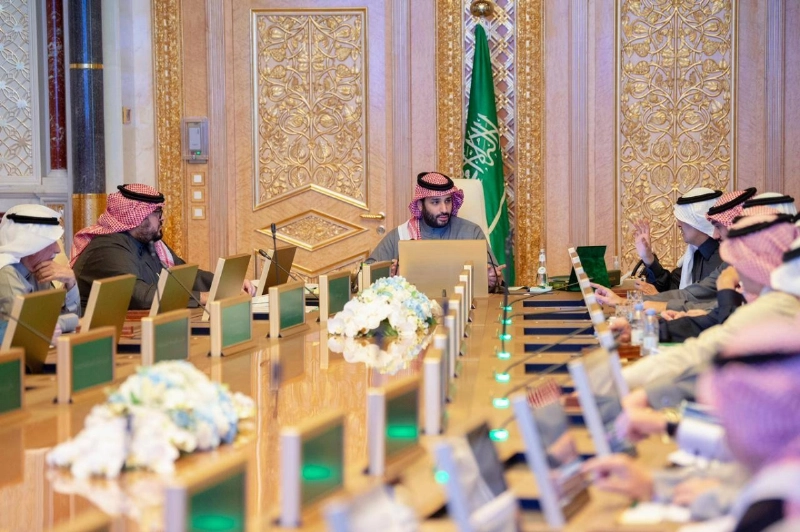 الأمير محمد بن سلمان لدى ترؤسه مجلس الشؤون الاقتصادية (واس)