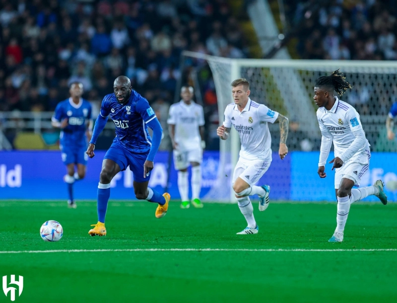 جانب من مباراة الهلال وريال مدريد