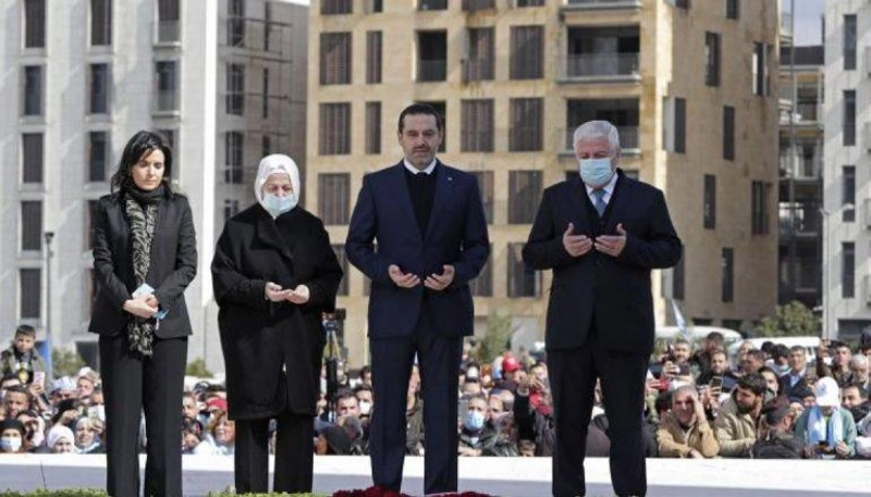 سعد يقرأ الفاتحة على روح والده رفيق الحريري (مكة)