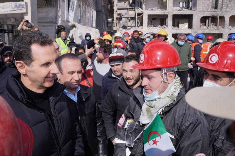 بشار الأسد في زيارة إلى حلب بحثا عن الشرعية (د ب أ)