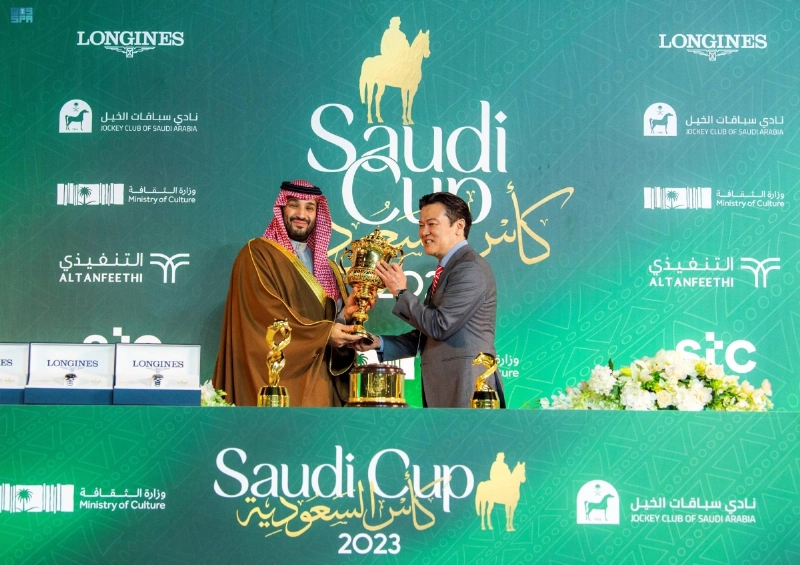 الأمير محمد بن سلمان خلال التتويج (واس)