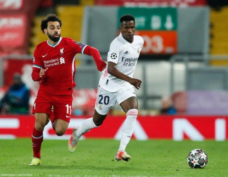 محمد صلاح في مباراة ريال مدريد