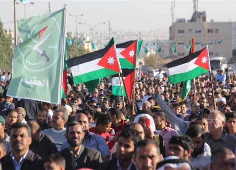 مظاهرة سابقة لجماعة الإخوان في الأردن (مكة)